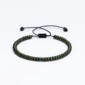 Miyuki 4mm Petrol Yeşili Paraşüt İpli Unisex Bileklik