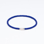 Miyuki + Gümüş + Doğal Taş Mavi Unisex Bileklik