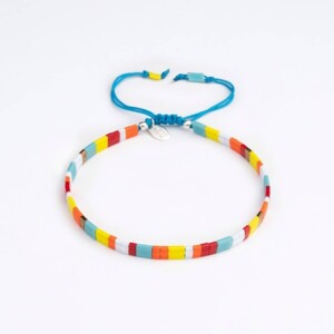 Miyuki Tale Boncuk + Gümüş Paraşüt İpli Bileklik