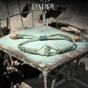 Bohem Stil Yeşil İkili Bileklik - Örgü ve Miyuki 4mm.Küp Boncuklu Set - Görsel 3