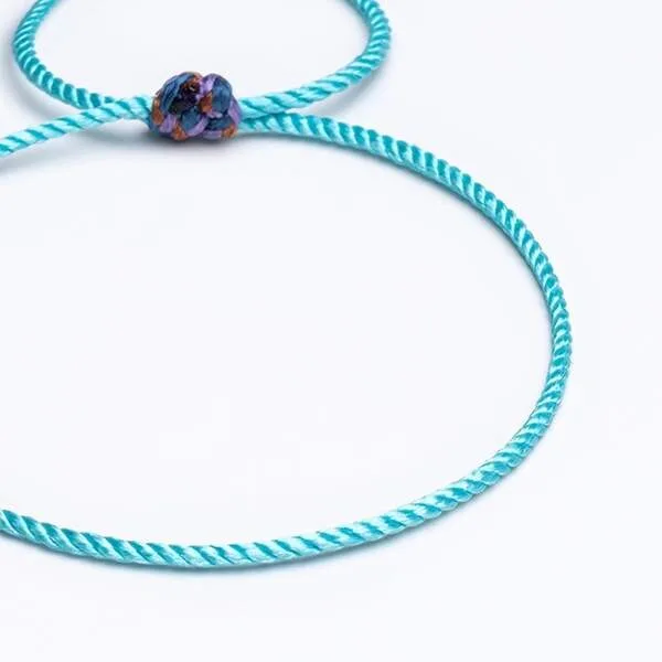 Paraşüt İpli Açık Mavi Unisex Bileklik