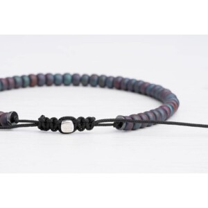 Petrol Mavi Miyuki Boncuk - 925 Gümüş Bileklik PB24412 - Görsel 7