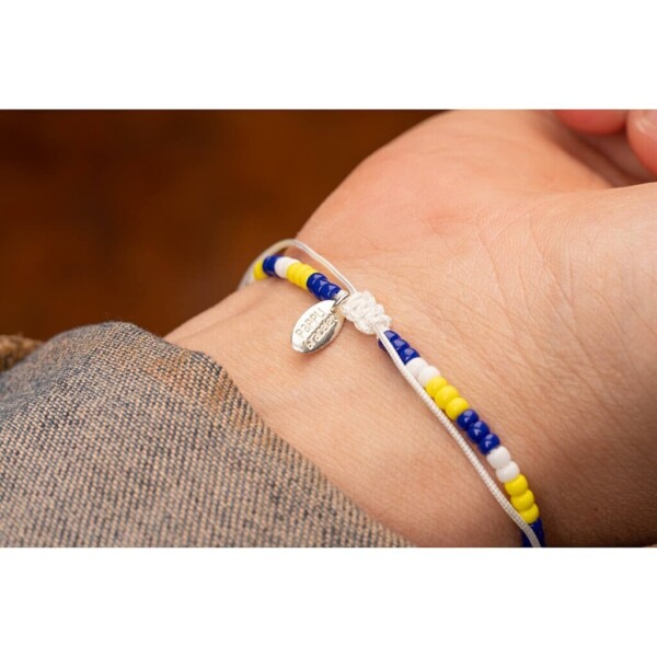 Renkli Miyuki 925 Gümüş Beyaz Paraşüt İpli Bileklik