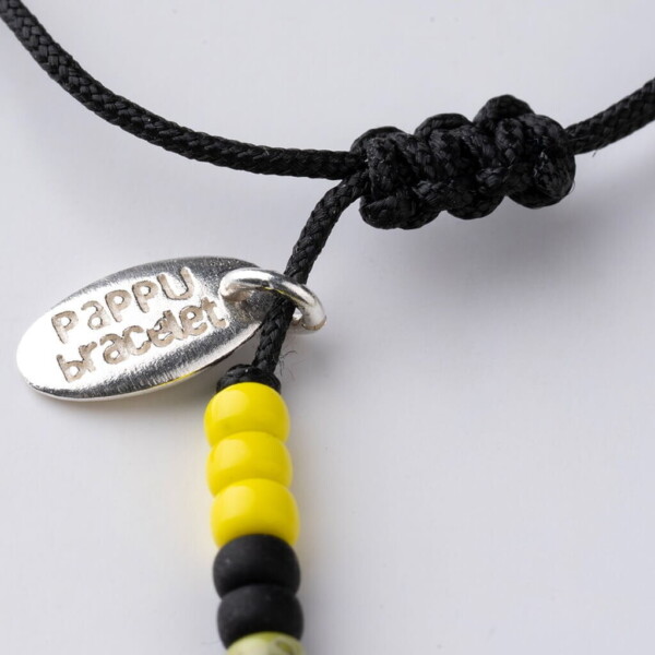 Renkli Miyuki 925 Gümüş Siyah Paraşüt İpli Bileklik