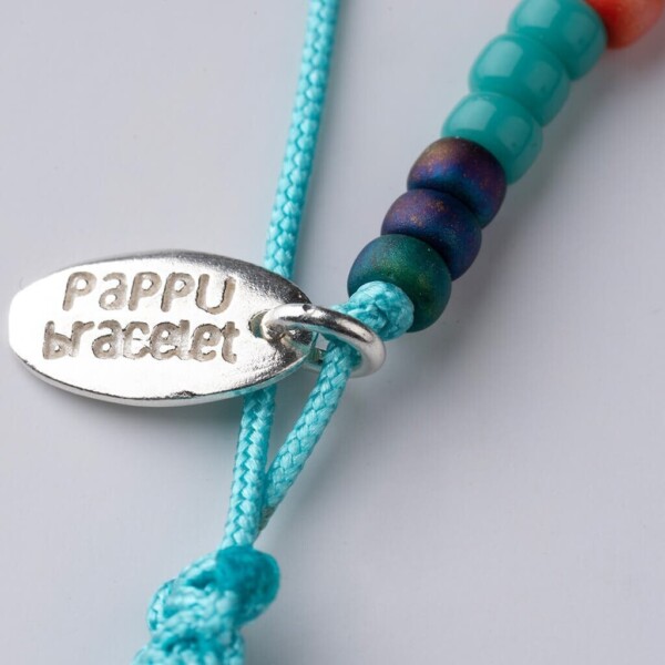 Renkli Miyuki 925 Gümüş Mint Mavi Paraşüt İpli Bileklik