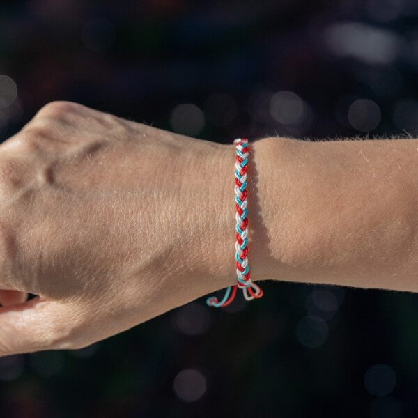 Renkli Paraşüt İpli Örgü Bileklik PB7255