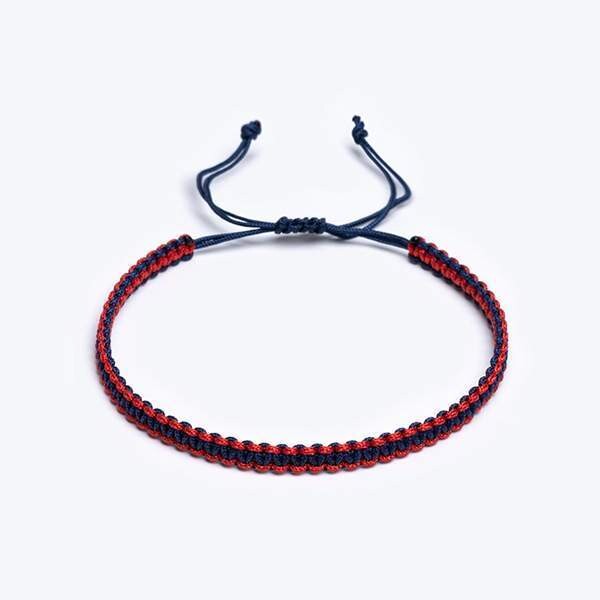 Sarmal Makrame Örgü Kırmızı / Lacivert Paraşüt İpli Unisex Bileklik Sarmal Makrame Örgü Kırmızı / Lacivert Paraşüt İpli Unisex Bileklik