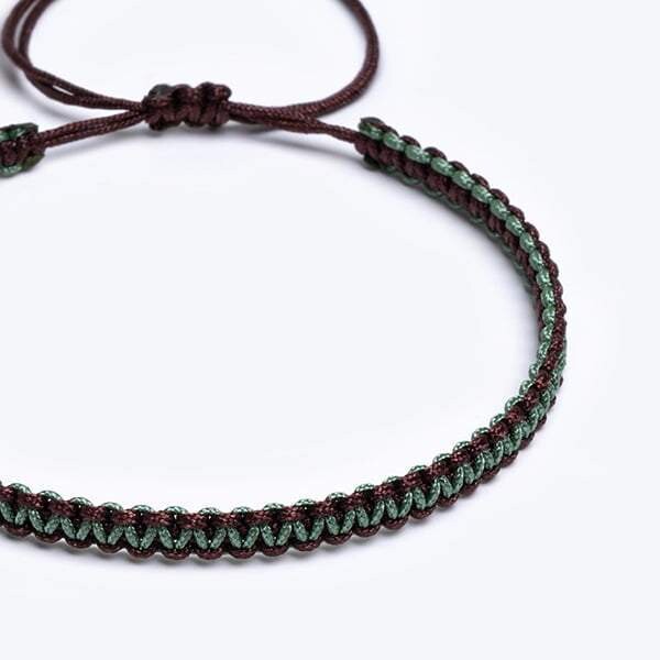 Sarmal Makrame Örgü Su Yeşili / Kuzguni Kahve Paraşüt İpli Unisex Bileklik Sarmal Makrame Örgü Su Yeşili / Kuzguni Kahve Paraşüt İpli Unisex Bileklik