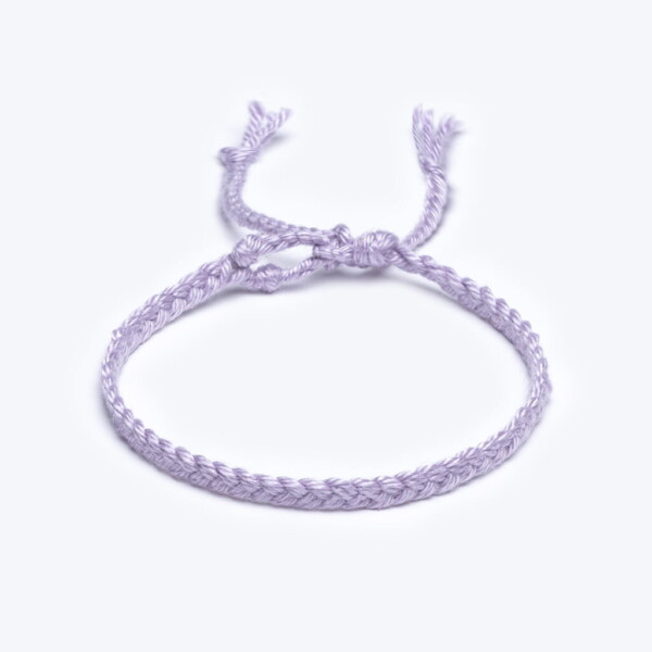 Sharadamba Eflatun Koton İpli Unisex Bileklik Sharadamba Eflatun Koton İpli Unisex Bileklik