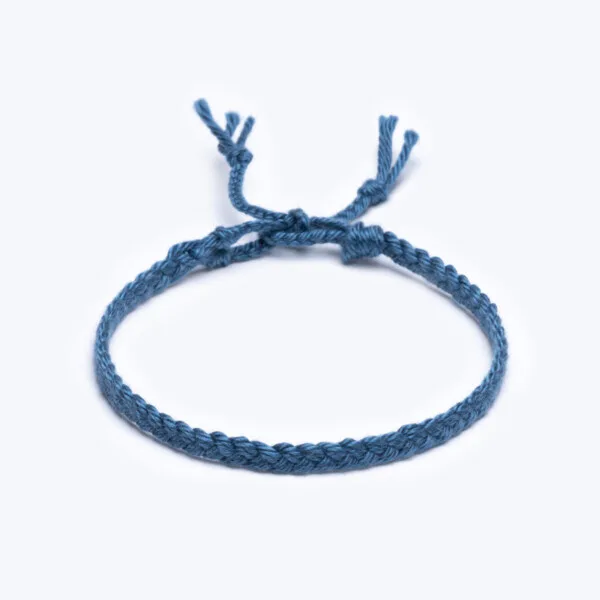 Sharadamba İndigo Mavi Koton İpli Unisex Bileklik Sharadamba İndigo Mavi Koton İpli Unisex Bileklik