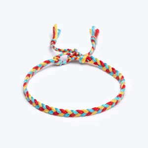Sharadamba Koton İpli Renkli Saç Örgü Bileklik