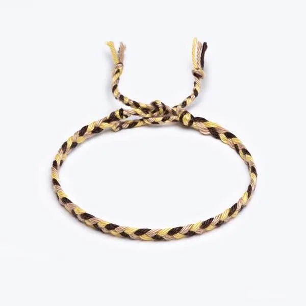Sharadamba Koton İpli Renkli Saç Örgü Bileklik PB4765 Sharadamba Koton İpli Renkli Saç Örgü Bileklik PB4765