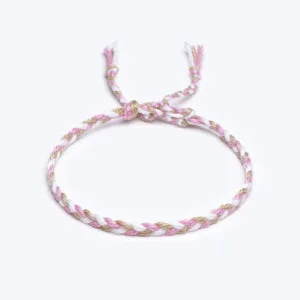 Sharadamba Koton İpli Renkli Saç Örgü Bileklik PB4766