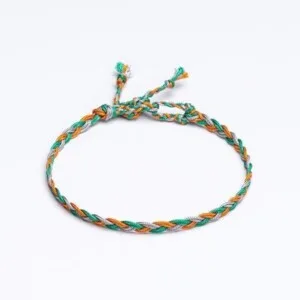 Sharadamba Paraşüt İpli Renkli Saç Örgü Bileklik PB4777