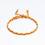 Sarı - Kırmızı Paraşüt İpli Unisex Bileklik - Sharadamba