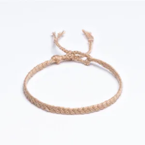 Sharadamba Sütlü Kahve Koton İpli Unisex Bileklik