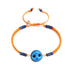 Turuncu Makrome Örgülü - Süryani Nazarlığı Bileklik - Günbatımı