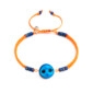 Turuncu Makrome Örgülü - Süryani Nazarlığı Bileklik - Günbatımı