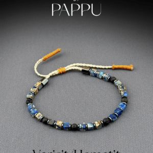 Mavi Varisit, Lav ve Hematit Doğal Taş Bileklik - Görsel 2